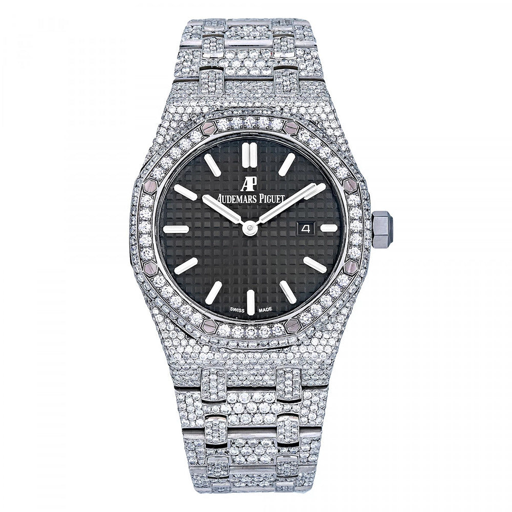 Full White Moissanite Diamond Luxury Hip Hop Watch