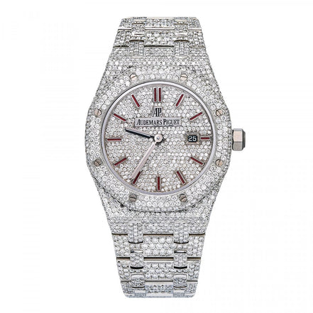 Fully Iced Out D Color Moissanite Wrist Watch