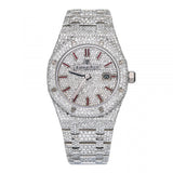 Fully Iced Out D Color Moissanite Wrist Watch