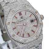 Fully Iced Out D Color Moissanite Wrist Watch