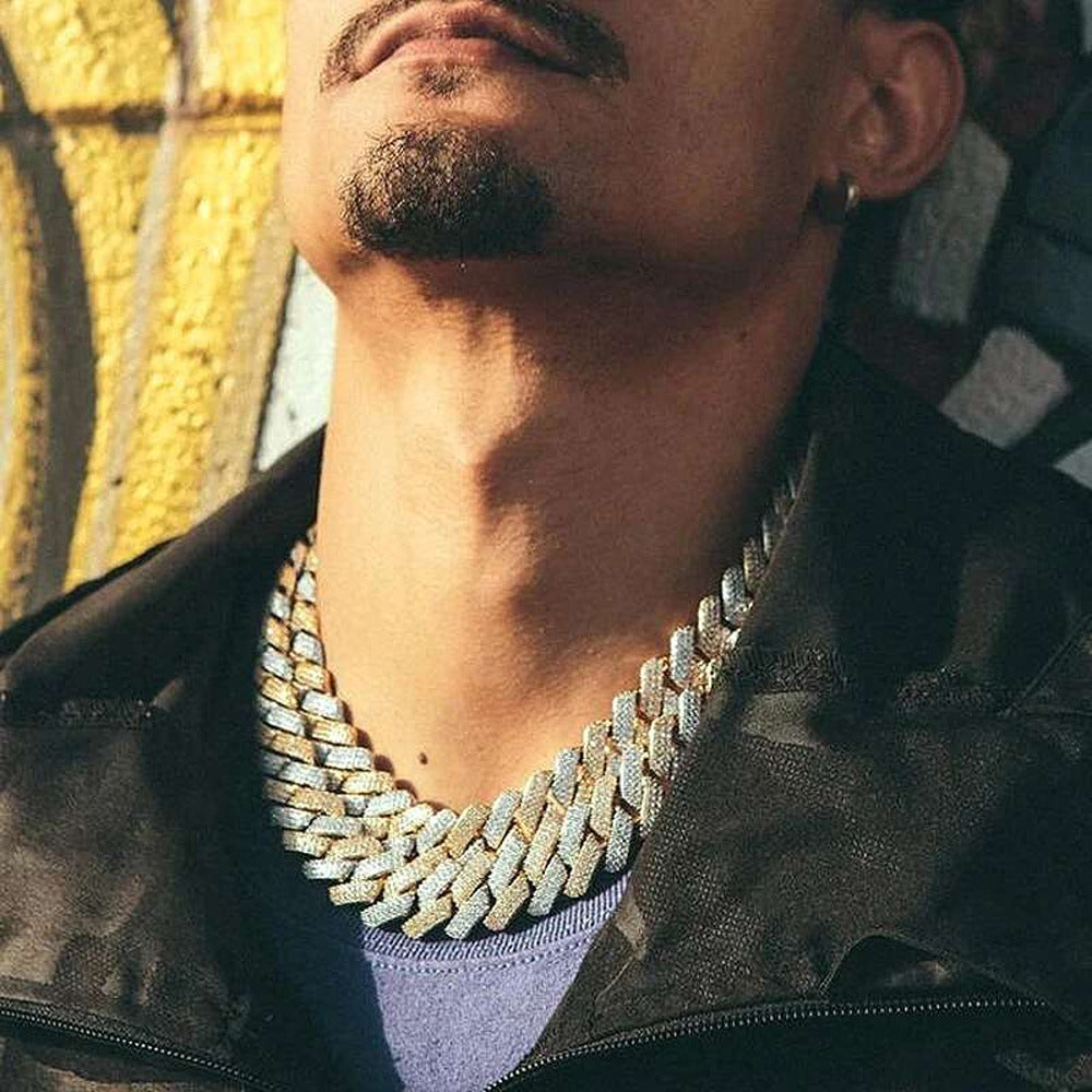 22MM Moissanite Iced Out Cuban Chain For Him