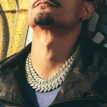 22MM Moissanite Iced Out Cuban Chain For Him